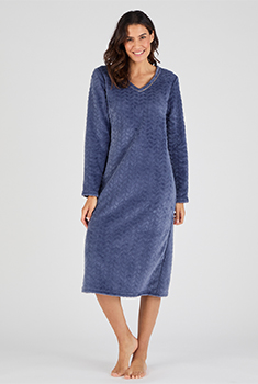 Chemise de nuit Thermolactyl maille reliéfée