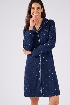Chemise de nuit boutonnée Thermolactyl