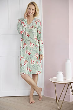 Chemise de nuit manches longues