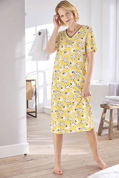 Lot de 3 chemises de nuit jersey pur coton peigné