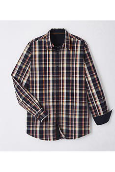 Chemise pur coton Popeline à carreaux tartan