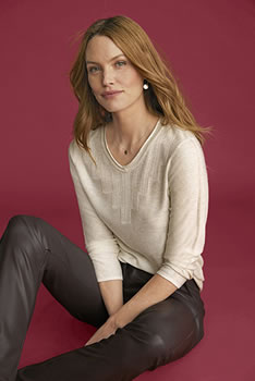 Pull Maille fine fantaisie et brillante