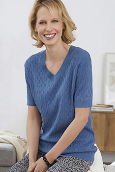 Pull maille jacquard fantaisie