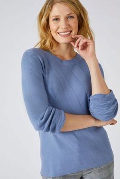 Pull chaussette maille douce rayée