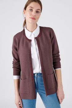 Cardigan bord à bord