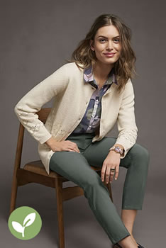 Cardigan macramé Thermolactyl® recyclé