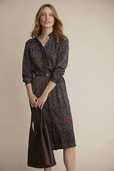 Robe satin mat doux et léger imprimé graphique