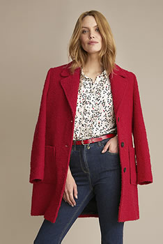 Manteau façon laine bouillie doublé Thermolactyl®