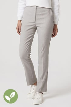 Pantalon recyclé stretch motif grain de caviar reliéfé