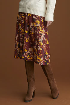 Jupe imprimée maille jersey grattée Thermoalctyl®