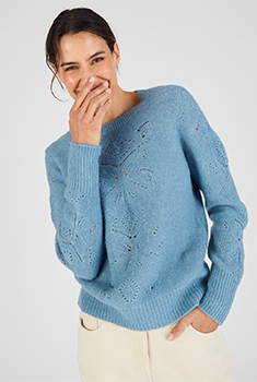Pull mélange laine et alpaga