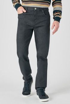 Jean droit 5 poches légèrement gratté Thermolactyl®