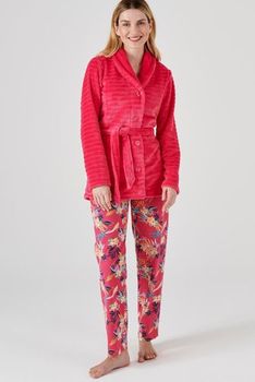 Robe de chambre courte maille moelleuse