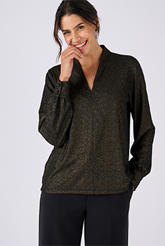 T-shirt lamé doré