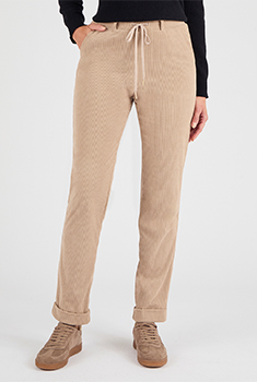 Pantalon velours milleraies enfilable