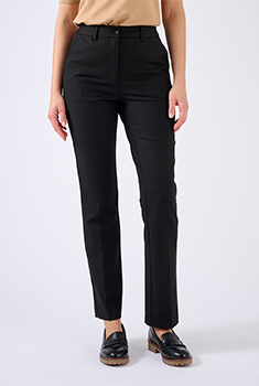 Pantalon cigarette mélange laine