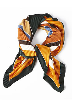 Foulard plissé graphique
