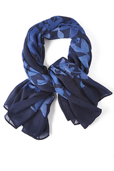 Foulard imprimé végétal