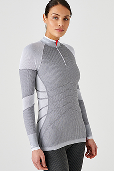 T-shirt col zippé Activ Body Thermolactyl femme