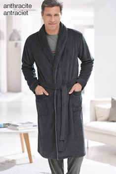 Robe De Chambre Maille Moelleuse Fantaisie Pyjamas Peignoirs