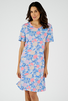 Lot de 3 chemises de nuit jersey pur coton peigné