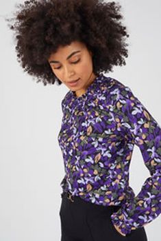 T-shirt fluide imprimé toucher peau de pêche recyclé*
