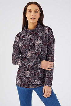 T-shirt maille chaude imprimée recyclée*