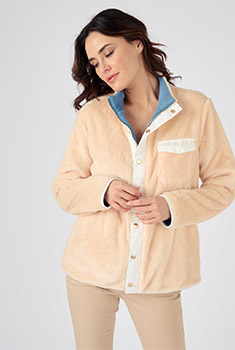 Veste 2 faces réversible chaude recyclée*