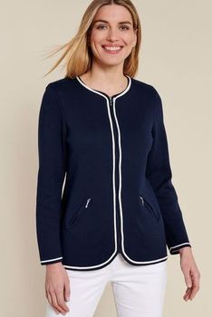 Veste zippée maille milano