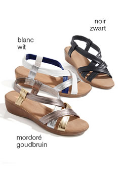 Sandales multibrides entrelacées