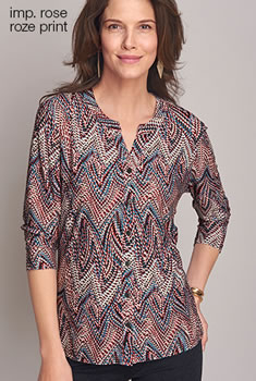 Chemisier Maille crêpe fluide imprimée