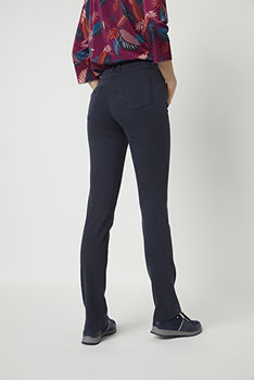 Pantalon slim 5 poches lyocell et coton stretch