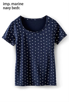 T-shirt coton stretch imprimé