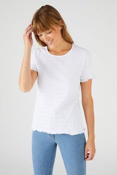 T-shirt Maille smockée