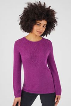 Pull maille ajourée alpaga mélangé