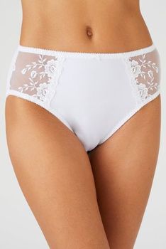 Culotte MIDI maille douce et tulle brodé