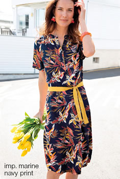 Robe fluide imprimé fleurs