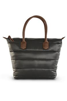 Sac tissu matelassé nacré