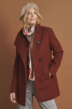 Manteau laine et alpaga