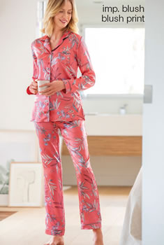 Pyjaveste tissu satiné imprimé “provençal”