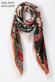 Etole imprimé végétal