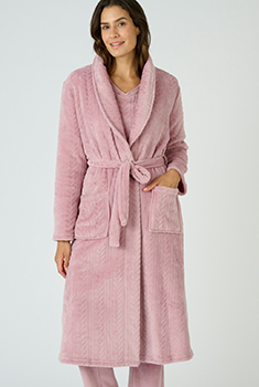 Robe de chambre maille fantaisie Thermolactyl