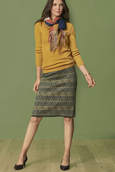 Jupe taille élastiquée