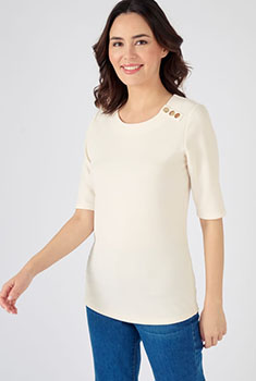 T-shirt en maille texturée