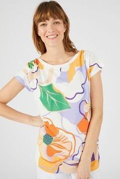 T-shirt sequins fantaisie maille recyclée Climatyl®