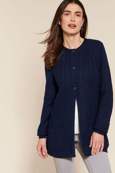Cardigan maille fantaisie