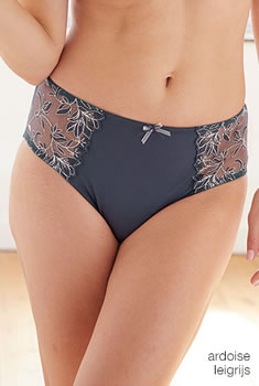 Culotte MIDI “CELESTE” broderie contrastante