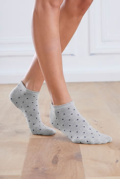 Lot de 2 paires de socquettes fantaisie