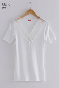 T-shirt manches courtes Thermolactyl® Fine côte reliéfée