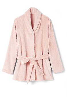 Robe de chambre maille douce reliéfée